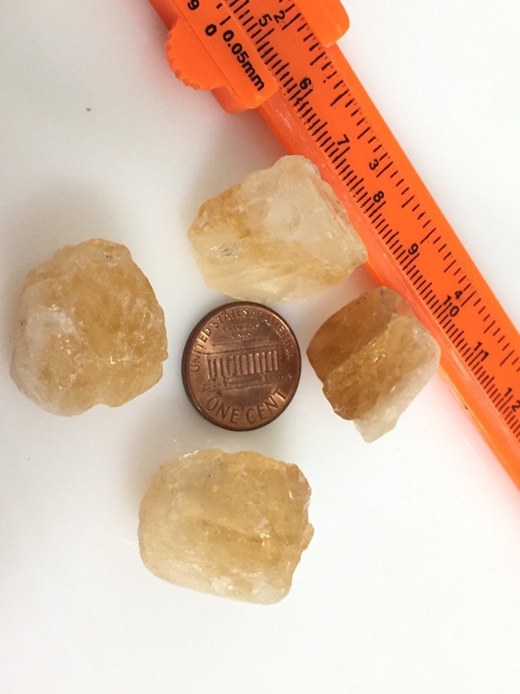 4 BEADS - Tibetan gemstone beads rough raw citrine gemstone nugget beads nepalbeadshop - GM040K