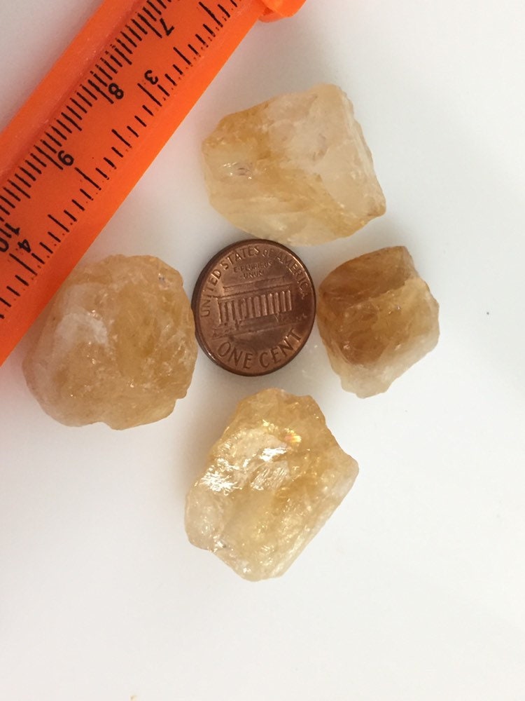 4 BEADS - Tibetan gemstone beads rough raw citrine gemstone nugget beads nepalbeadshop - GM040K