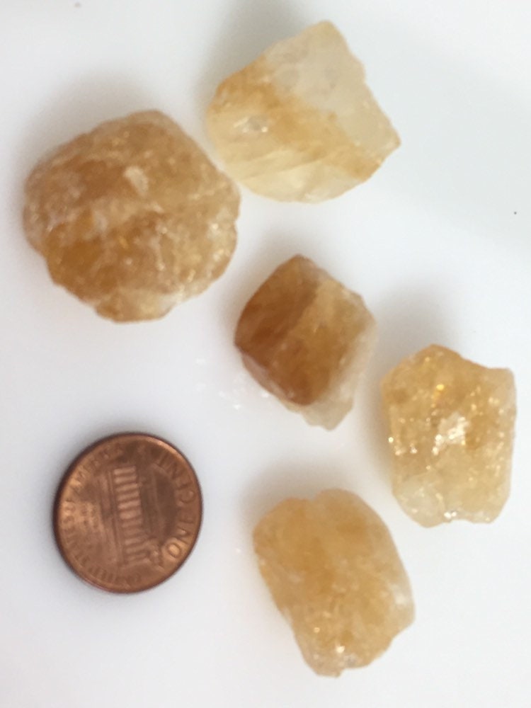 4 BEADS - Tibetan gemstone beads rough raw citrine gemstone nugget beads nepalbeadshop - GM040K