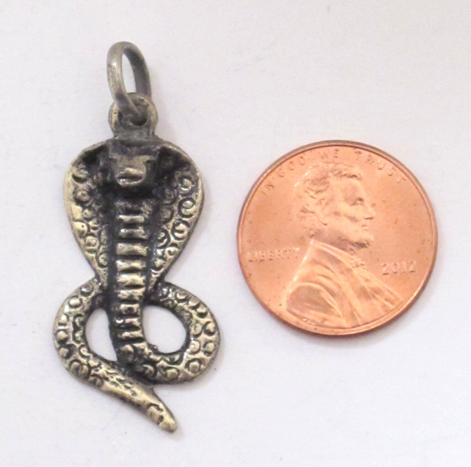 Tibetan Silver plated small size Snake pendant - CP031A