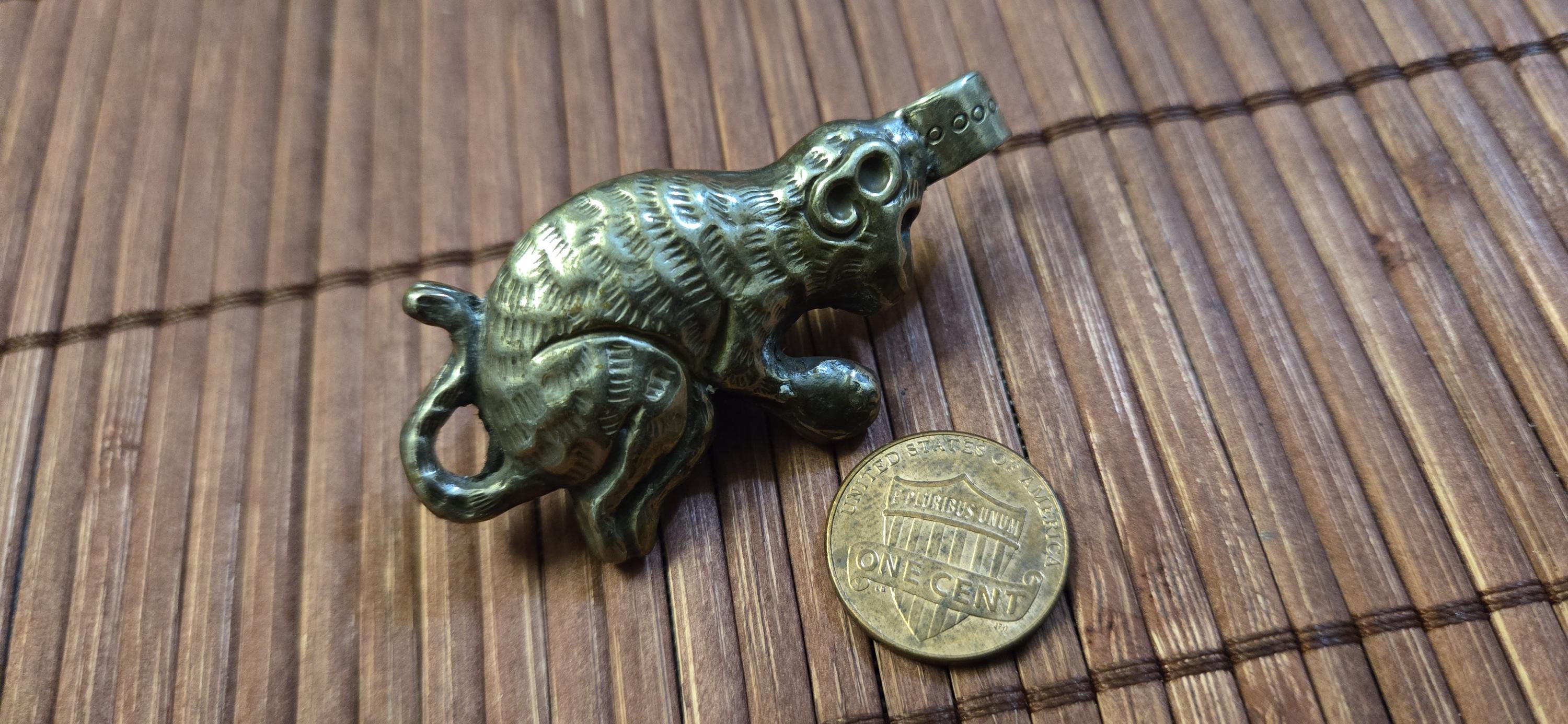Tibetan Monkey ape Pendant with quartz Inlay | Repousse Animal Theme Jewelry | Ethnic Nepal Pendant PM438P