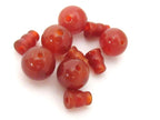 3 Sets of Guru Beads - 3 hole agate gemstone Guru column Bead set 10 mm size - GB043s