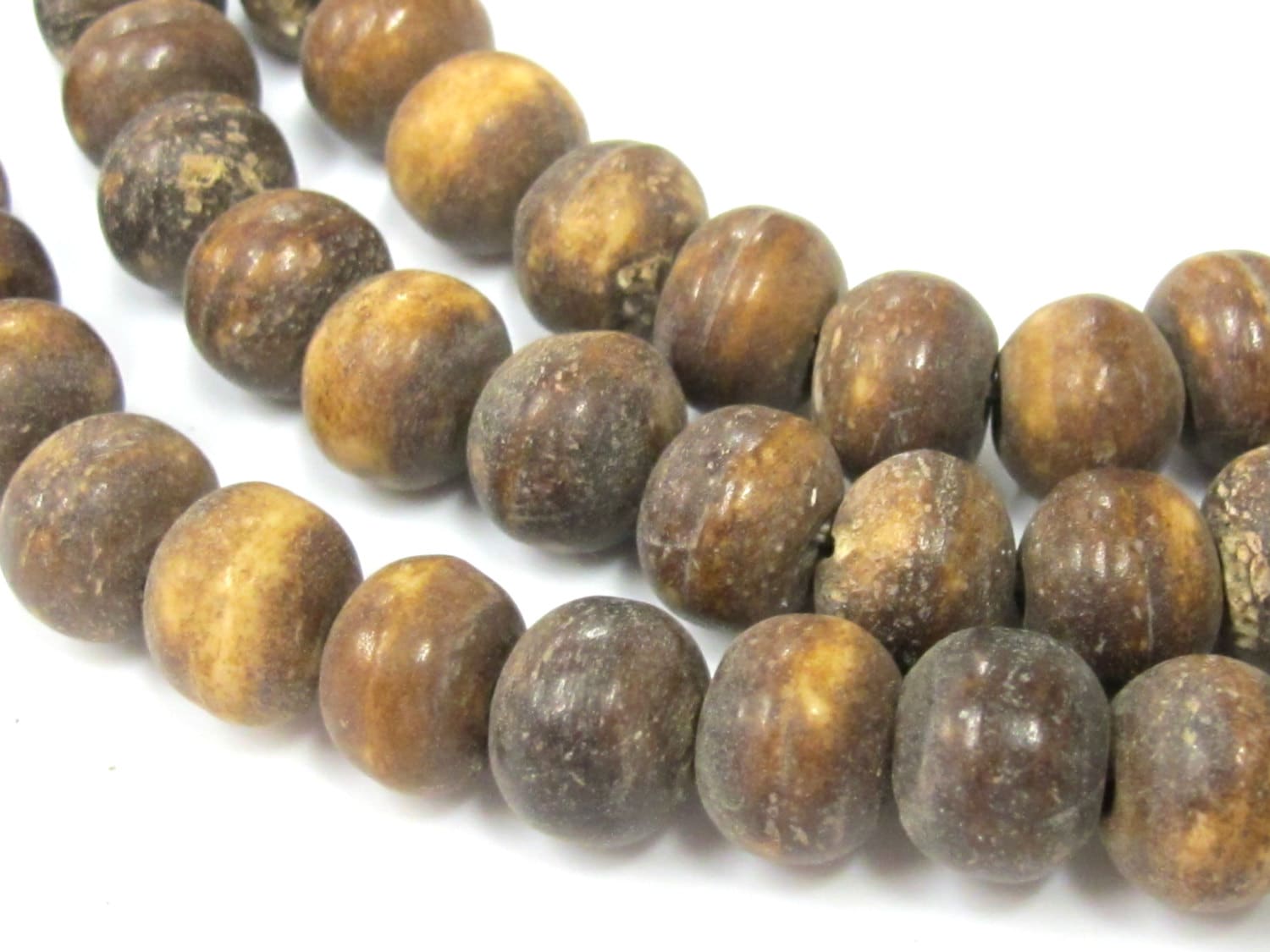 10 Beads - 12 mm Tibetan old bone beads meditation prayer mala beads supply-ML074A
