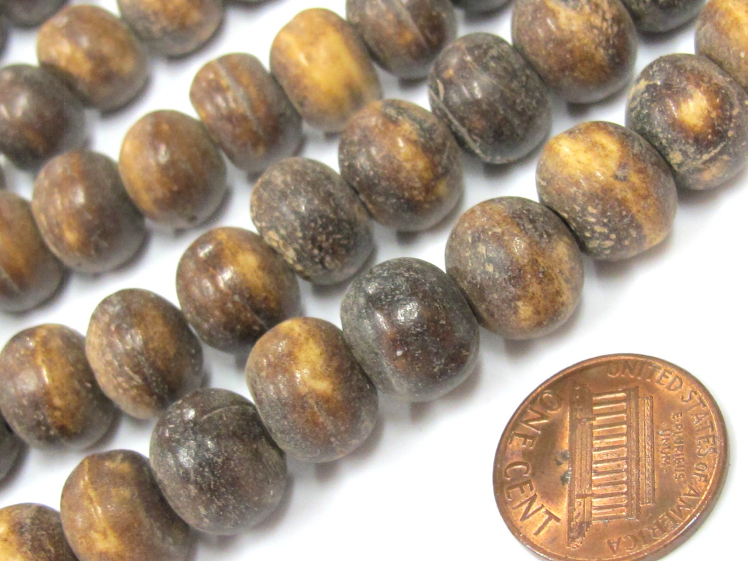 10 Beads - 12 mm Tibetan old bone beads meditation prayer mala beads supply-ML074A