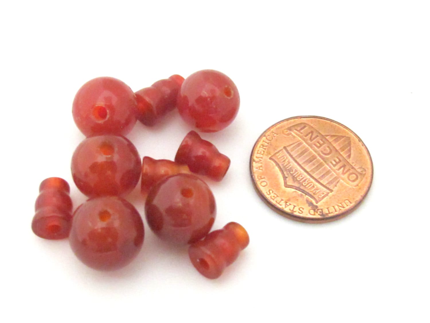 3 Sets of Guru Beads - 3 hole agate gemstone Guru column Bead set 10 mm size - GB043s