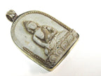 1 pendant - Tibetan cream white color Buddha face pendant from Nepal - PS019