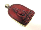 1 pendant - Tibetan red color Buddha face pendant from Nepal - PS021