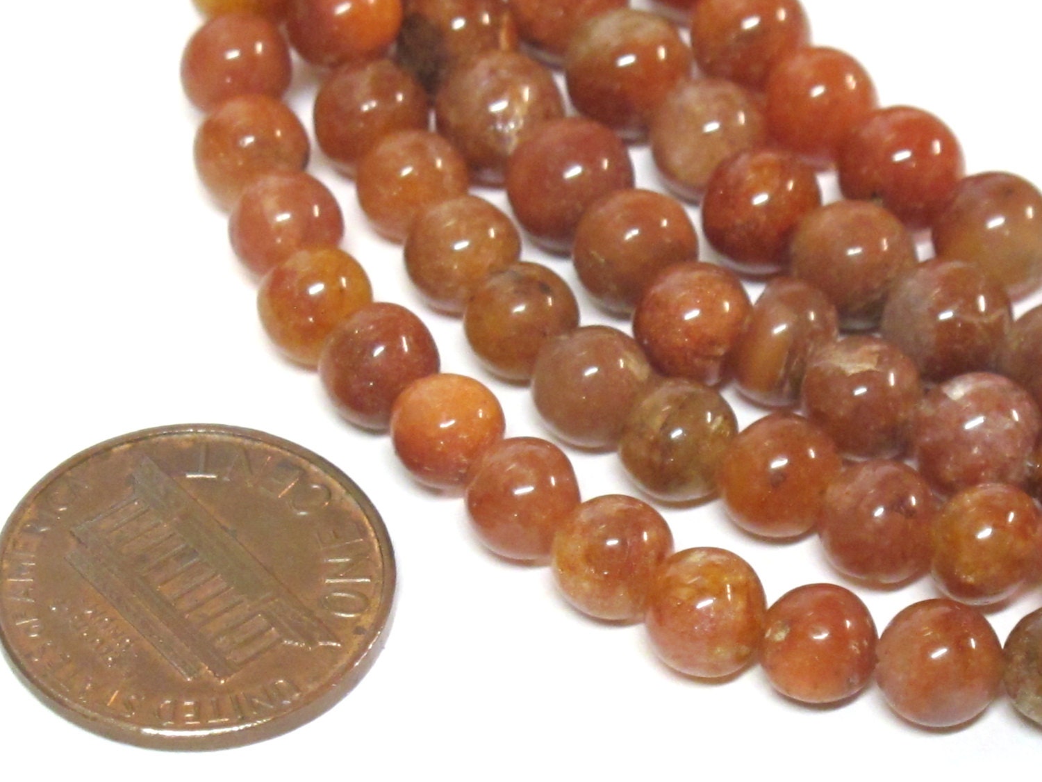 108 beads - Natural agate carnelian beads gemstone mala making supplies - 6 mm from Nepal - ML089A