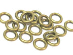 15 Beads - Antiqued brass color metal alloy donut shape ring beads 8 mm size - BD113A