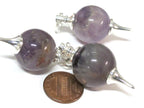 1 pendant - Natural amethyst gemstone point pendant - PM549