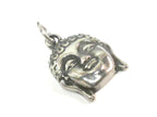 1 Pendant - Tibetan Buddha face stainless steel small size charm pendant - PM553A