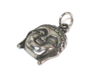 1 Pendant - Tibetan Buddha face stainless steel small size charm pendant - PM553A