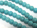 50 Beads - Round shape blue turquoise color howlite beads 8 mm size - GM419