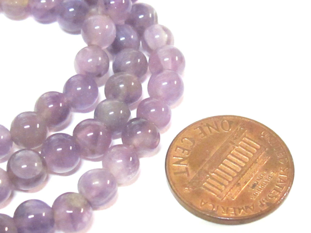 20 natural amethyst beads - Amethyst gemstone beads 6 mm mala making supplies from Nepal - ML055B