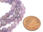 20 natural amethyst beads - Amethyst gemstone beads 6 mm mala making supplies from Nepal - ML055B