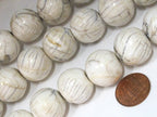 1 Bead - Large size Ethnic tibetan Nepal natural naga conch shell chank beads - CH070