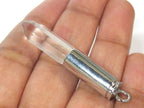 1 Pendant - Clear quartz gemstone hexagon point pendant - PM334E