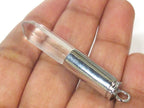 1 Pendant - Clear quartz gemstone hexagon point pendant - PM334E