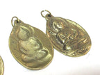 3 Pendants set - Large size Tibetan Brass Buddha pendants - CP025s