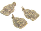 1 pendant - Tibetan pendant buddha pendant tibet Nepal metal brass Buddha charm pendant medicine buddha charm from Nepal -- CP127