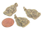 1 pendant - Tibetan pendant buddha pendant tibet Nepal metal brass Buddha charm pendant medicine buddha charm from Nepal -- CP127