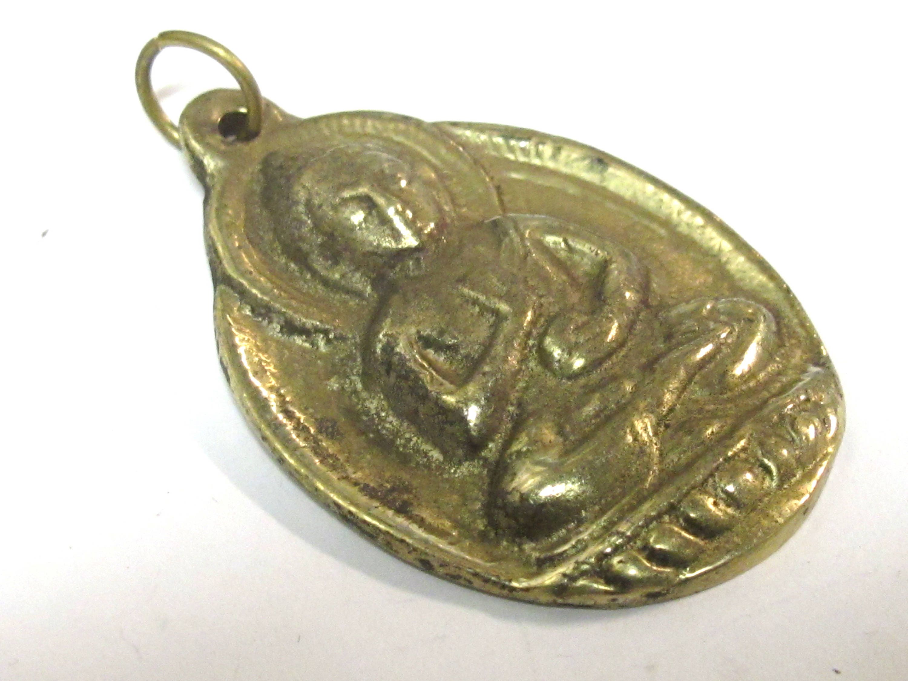 3 Pendants set - Large size Tibetan Brass Buddha pendants - CP025s
