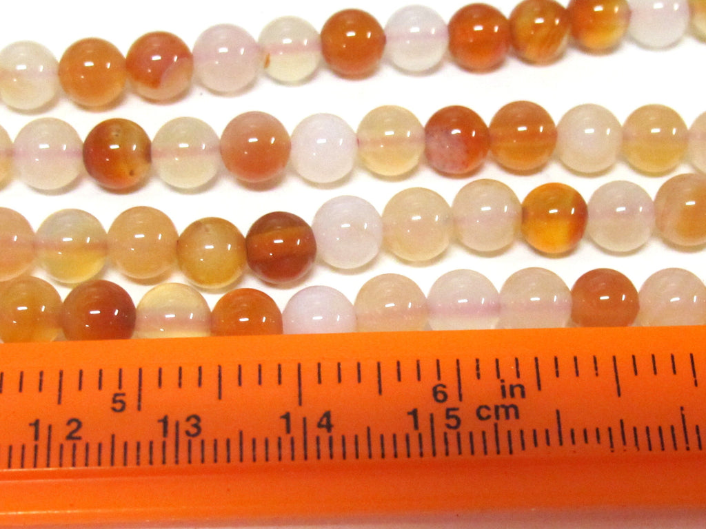 108 beads small 6 mm size mix brown color tones agate mala making Beads supply - ML003C
