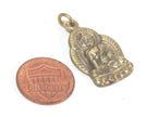 1 pendant - Tibetan pendant buddha pendant tibet Nepal metal brass Buddha charm pendant medicine buddha charm from Nepal -- CP127