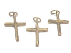 6 pendants lot - Small size Tibetan solid brass cross charm pendants - PM259D custom designs copyright Nepalbeadshop