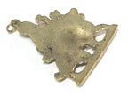 1 Pendant - Large size Hindu Goddess revered Durga Maa Sherawali Brass amulet pendant - CP129