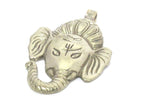 1 Pendant - Beautiful lord Ganesha Ganpati pendant with reverse side floral carving temple decor charm jewelry supply from Nepal - CP133