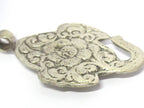 1 Pendant - Beautiful lord Ganesha Ganpati pendant with reverse side floral carving temple decor charm jewelry supply from Nepal - CP133