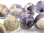 4 beads - Large 17 - 18 mm size faceted Natural amethyst gemstone beads - GM399C