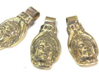 Buddha Pendant - Brass buddha hand Medium large heavy Tibetan Buddha hand solid brass pendant from Nepal -copyright Nepalbeadshop - CP140