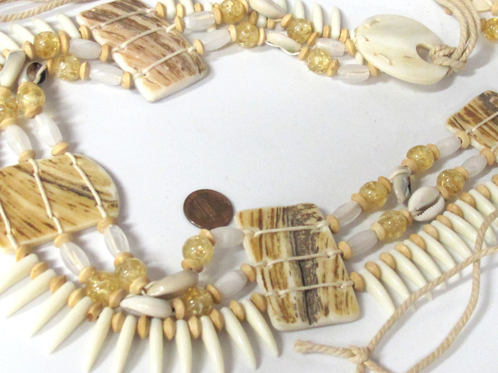 Ethnic asian Nepal Tribal jewelry shells waist belly belt - MG001Z