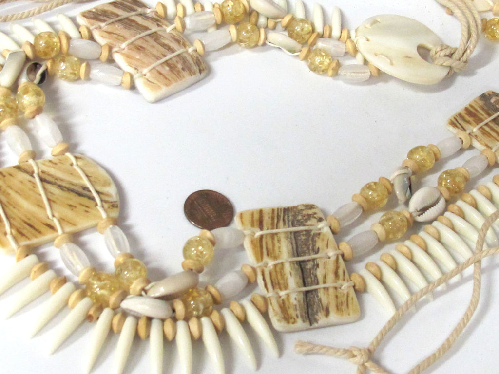 Ethnic asian Nepal Tribal jewelry shells waist belly belt - MG001Z