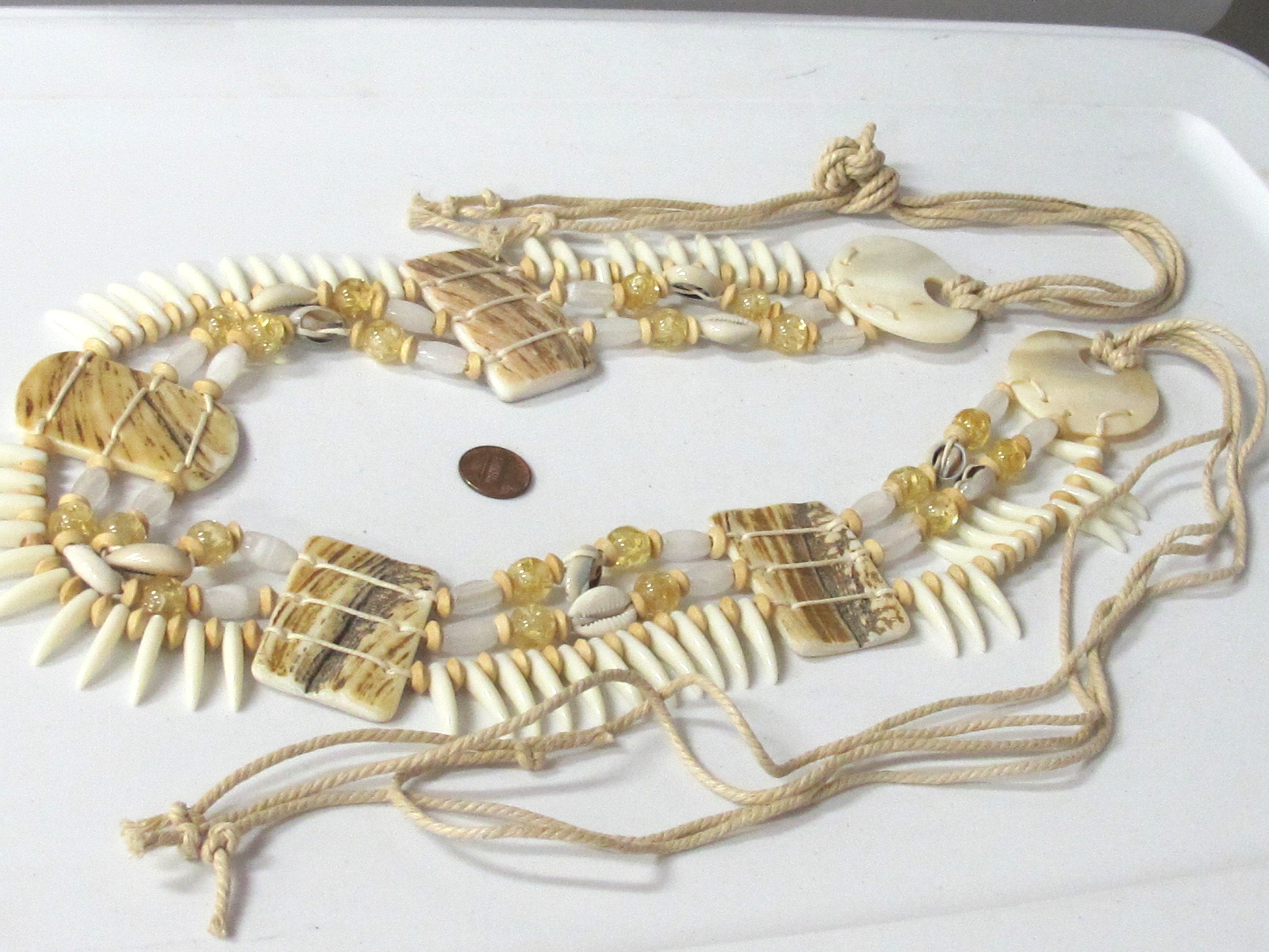 Ethnic asian Nepal Tribal jewelry shells waist belly belt - MG001Z