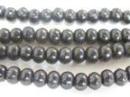 20 Beads - 8 mm black color Tibetan recycled cattle bone beads supply - ML123B