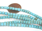 1 full strand - 24 inches long - Ghana blue color african glass beads - 150 plus beads - AB004