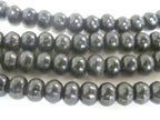 108 Beads - Tibetan Nepal recycled cattle bone mala beads 8 mm black color with guru bead bone mala counters - ML123A
