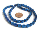 50 beads - Electrifying cool Blue color non magnetic hematite gemstone Beads - 1 strand - GM326K
