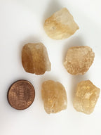 4 BEADS - Tibetan gemstone beads rough raw citrine gemstone nugget beads nepalbeadshop - GM040K