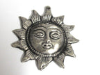 Tibetan Sun Face Pendant | Beautiful Antiqued Silver Finish Sun Design Charm | Nepal Pendant CP016