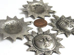 Tibetan Sun Face Pendant | Beautiful Antiqued Silver Finish Sun Design Charm | Nepal Pendant CP016