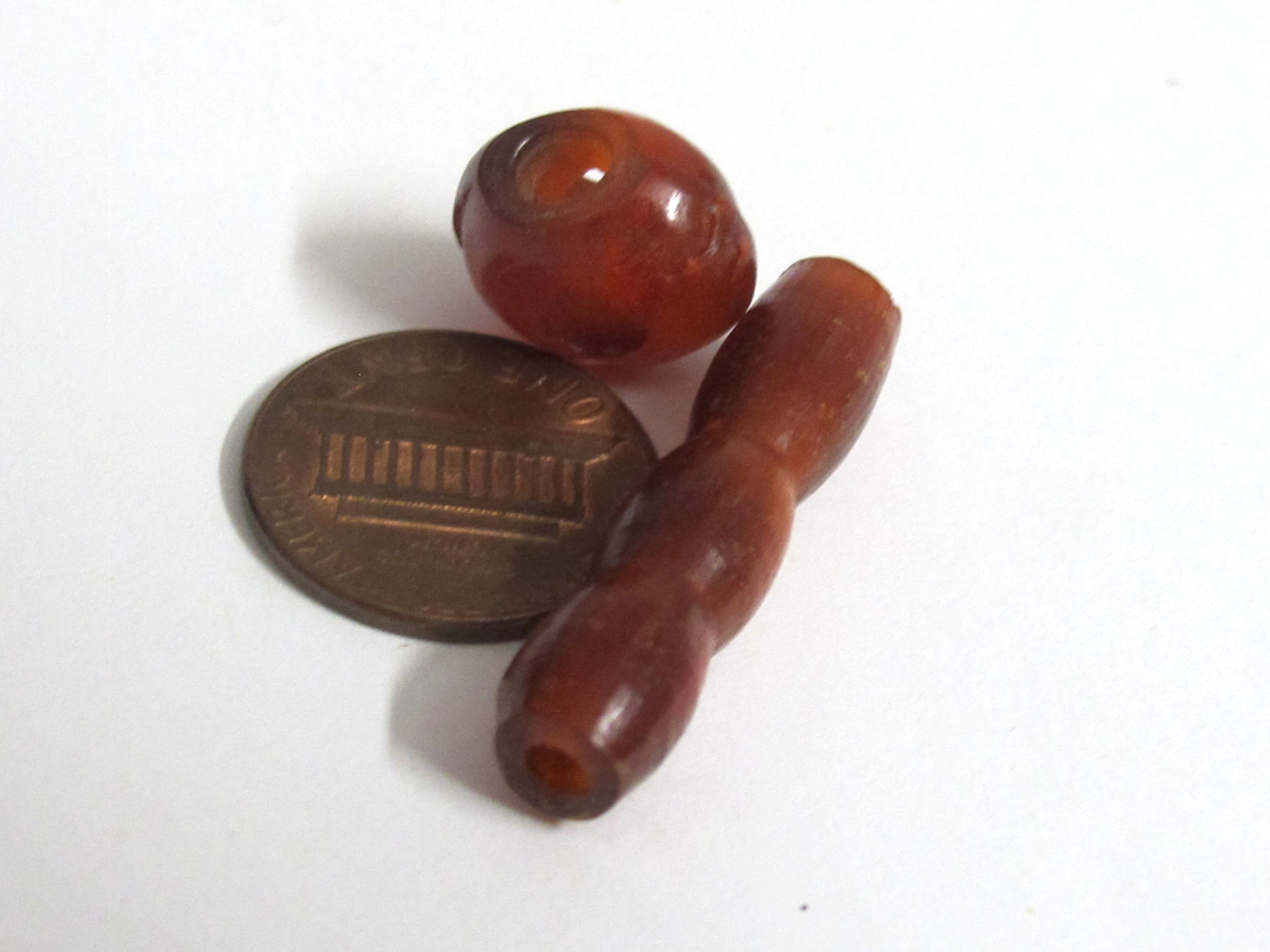 1 Guru bead - Mala making supply recycled cattle horn Tibetan Guru bead 3 hole bead with column bead - ML124G