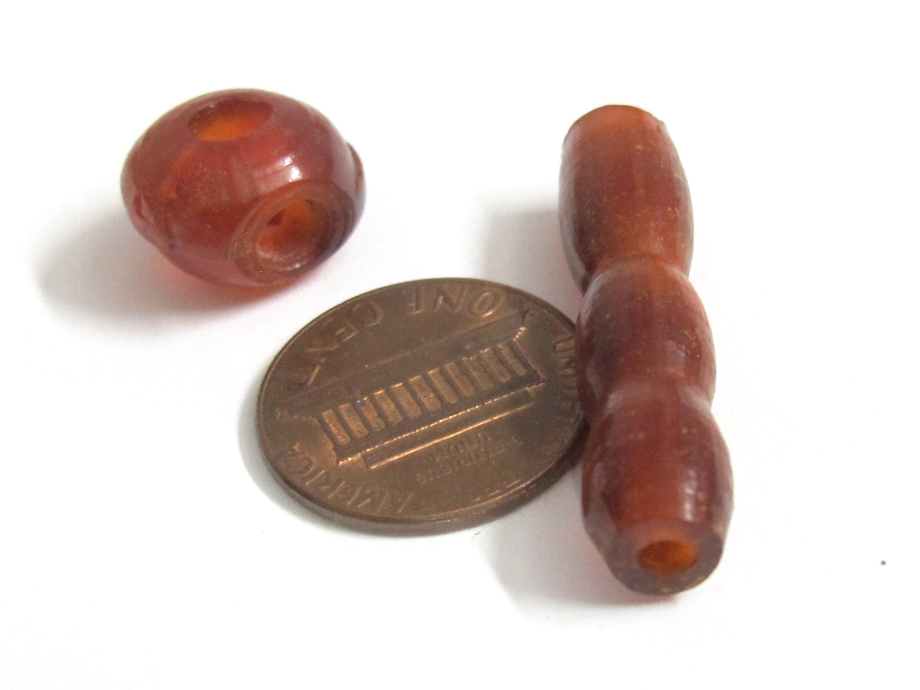 1 Guru bead - Mala making supply recycled cattle horn Tibetan Guru bead 3 hole bead with column bead - ML124G