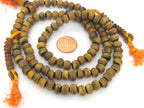 108 mala BEADS - Tibetan 108 horn recycled cattle bone mala beads with guru bead and counters mala - horn beads - ML129A