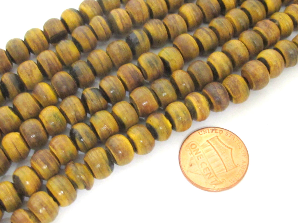 20 BEADS - Tibetan horn bone beads - ethnic nepal recycled horn beads rondelle shape 8 mm size nepal beads tibetan beads - ML129B