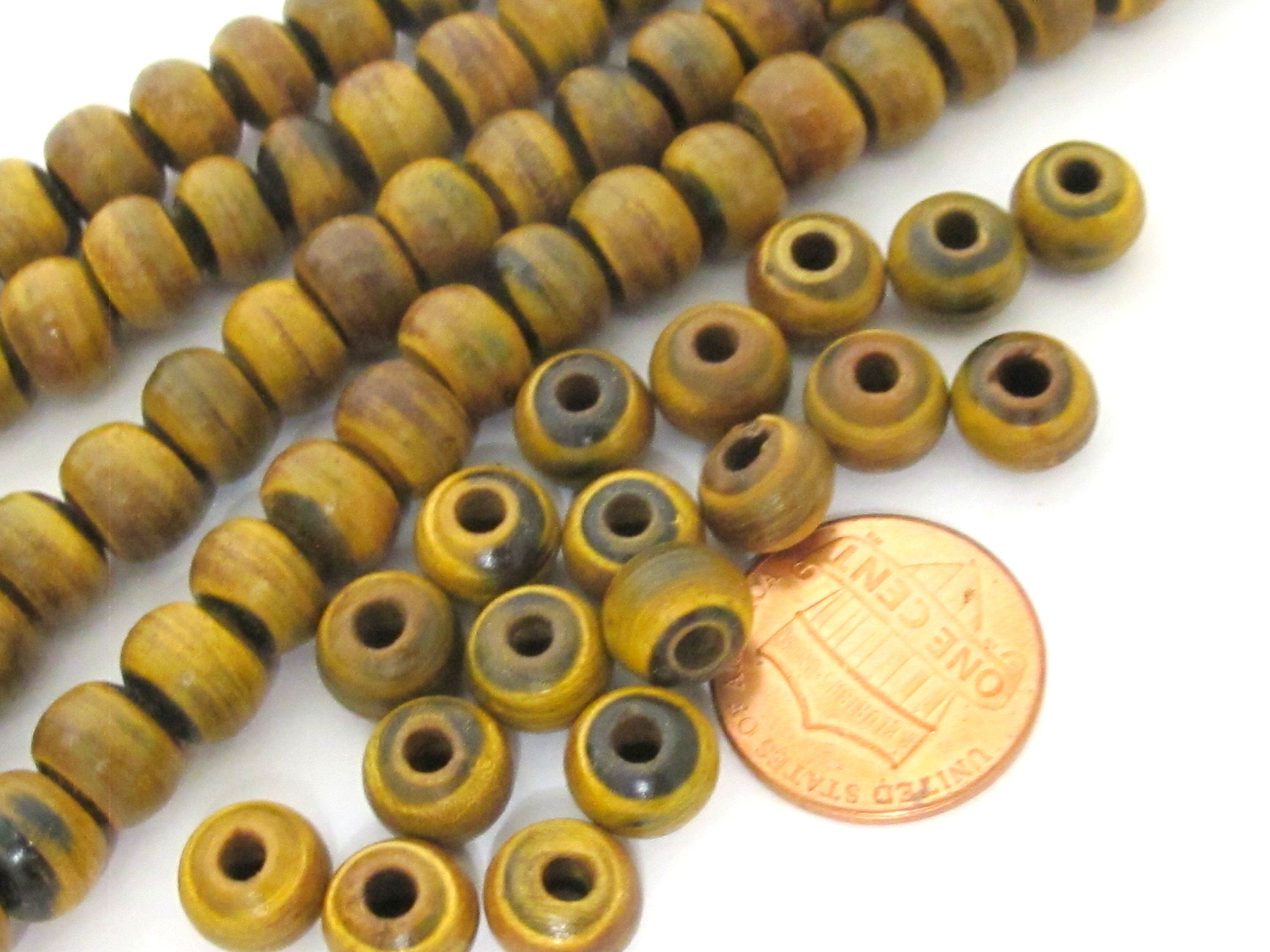 108 mala BEADS - Tibetan 108 horn recycled cattle bone mala beads with guru bead and counters mala - horn beads - ML129A