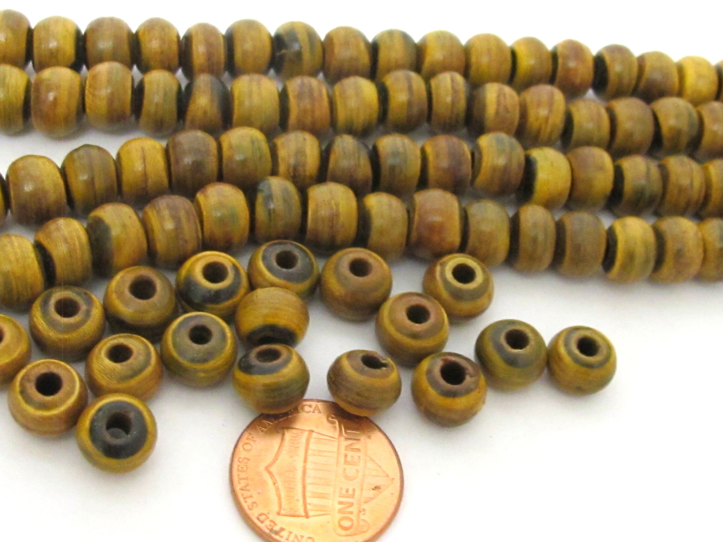 20 BEADS - Tibetan horn bone beads - ethnic nepal recycled horn beads rondelle shape 8 mm size nepal beads tibetan beads - ML129B